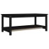 Mesa de centro de madera maciza de pino negro 110x55x45