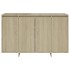 Aparador de madera contrachapada roble Sonoma 120x41x75