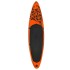 Juego de tabla de paddle surf inflable naranja 305x76x15