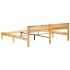 Estructura de cama de madera maciza reciclada 200x200