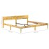 Estructura de cama de madera maciza reciclada 200x200