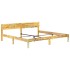 Estructura de cama de madera maciza reciclada 200x200