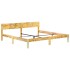 Estructura de cama de madera maciza reciclada 200x200