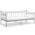 Estructura de sofá cama de metal gris 90x200