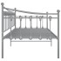 Estructura de sofá cama de metal gris 90x200