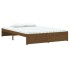 Estructura de cama madera maciza marrón miel 140x190