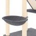 Árbol rascador para gatos suelo a techo gris oscuro 277-303