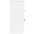 Aparadores 2 uds madera contrachapada blanco 30x30x70