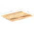 Superficie de mesa madera maciza de mango 25-27 mm 80x70