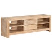 Mueble para TV madera maciza acacia marrón claro 120x30x40 cm