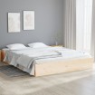 Estructura de cama madera maciza 120x190 cm