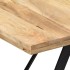 Mesa de comedor de madera maciza de mango 180x90x76