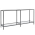 Mesa consola vidrio templado transparente 160x35x75,5