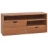 Mueble para TV de madera maciza de teca 90x30x40