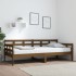 Sofá cama madera maciza de pino marrón miel 90x200