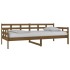 Sofá cama madera maciza de pino marrón miel 90x200