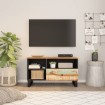 Mueble de TV madera reciclada y madera de ingeniería 80x33x46cm