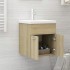 Mueble con lavabo madera de ingeniería roble