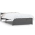 Estructura de cama individual madera maciza gris 75x190