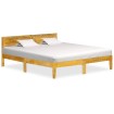 Estructura de cama de madera maciza de mango 160 cm