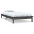 Estructura de cama madera maciza de pino gris 90x200