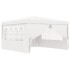 Carpa profesional para fiestas con paredes blanco 90 g/m² 4x4