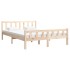 Estructura de cama madera maciza 150x200