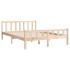 Estructura de cama madera maciza 150x200