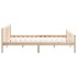 Estructura de cama madera maciza 150x200