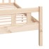 Estructura de cama madera maciza 150x200