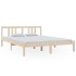 Estructura de cama madera maciza 150x200