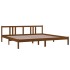 Estructura de cama madera maciza marrón miel 200x200