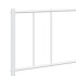 Estructura de cama de metal con cabecero blanco 193x203