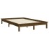 Estructura de cama madera maciza de pino marrón miel 160x200