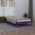 Estructura de cama con LED madera maciza marrón miel 90x200