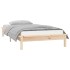 Estructura de cama con LED madera maciza 100x200