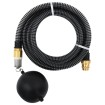 Manguera de succión con conectores de latón PVC negro 29 mm 25m