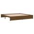 Estructura de cama madera maciza marrón miel 200x200