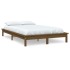 Estructura de cama madera maciza pino marrón miel 140x190