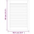 Puerta de armario lamas 4 uds madera pino blanco 69x49,4