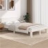 Estructura de cama madera maciza de pino blanco 120x200