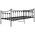 Estructura de sofá cama de metal negro 90x200