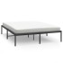 Estructura de cama de metal negro 160x200