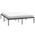 Estructura de cama de metal negro 160x200