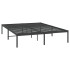 Estructura de cama de metal negro 160x200