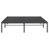 Estructura de cama de metal negro 160x200