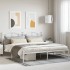 Estructura de cama con cabecero metal blanca 200x200