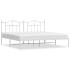 Estructura de cama con cabecero metal blanca 200x200