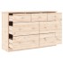 Cómoda cajonera ALTA madera maciza pino 112x35x73