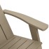 Silla de jardín Adirondack marrón claro 75x88,5x89,5